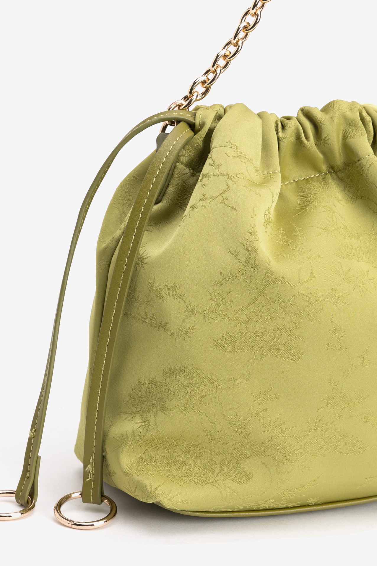 Green Drawstring Party Bag