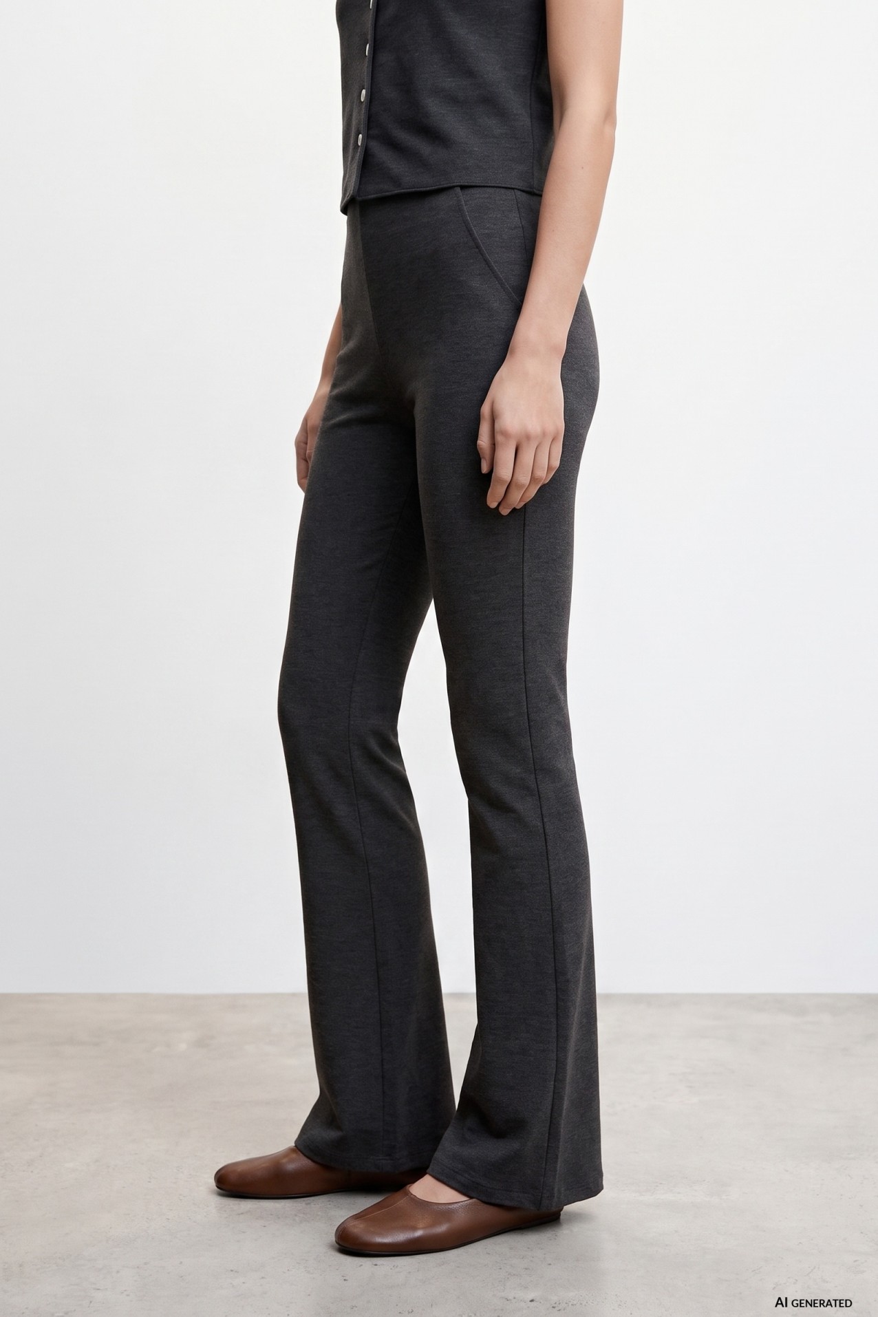 Dark Flare Trousers