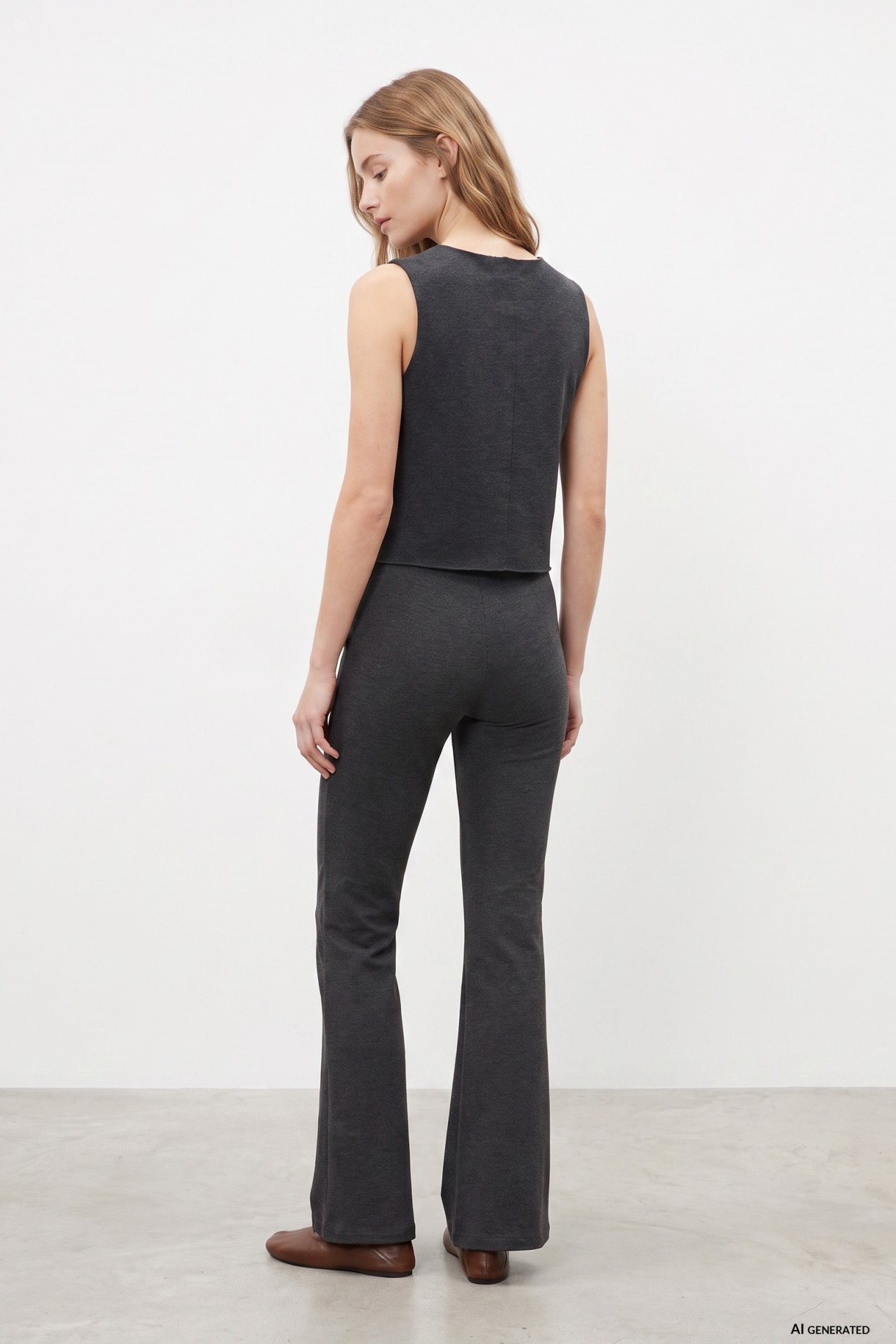 Dark Flare Trousers