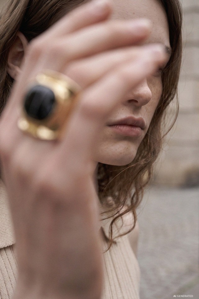 Chunky Gold Statement Ring