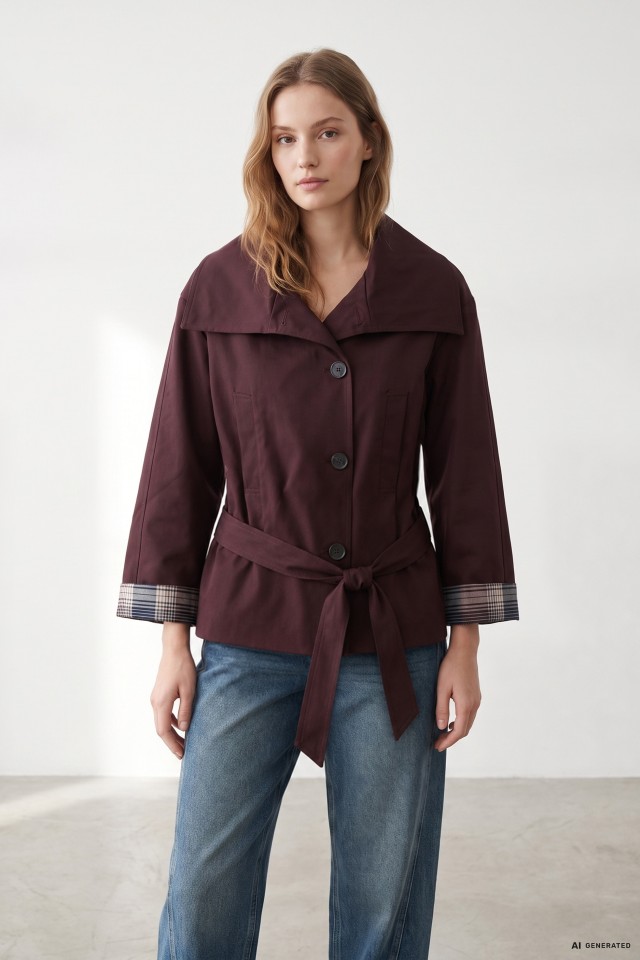 Short Oversized Red Jacket
