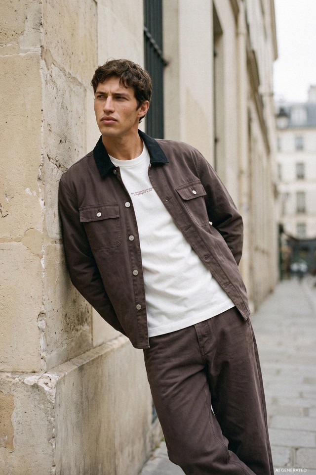 Brown Relaxed Fit Shirt Brown Relaxed Fit Shirt