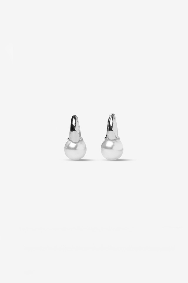 Silver-Tone Hoop Earrings