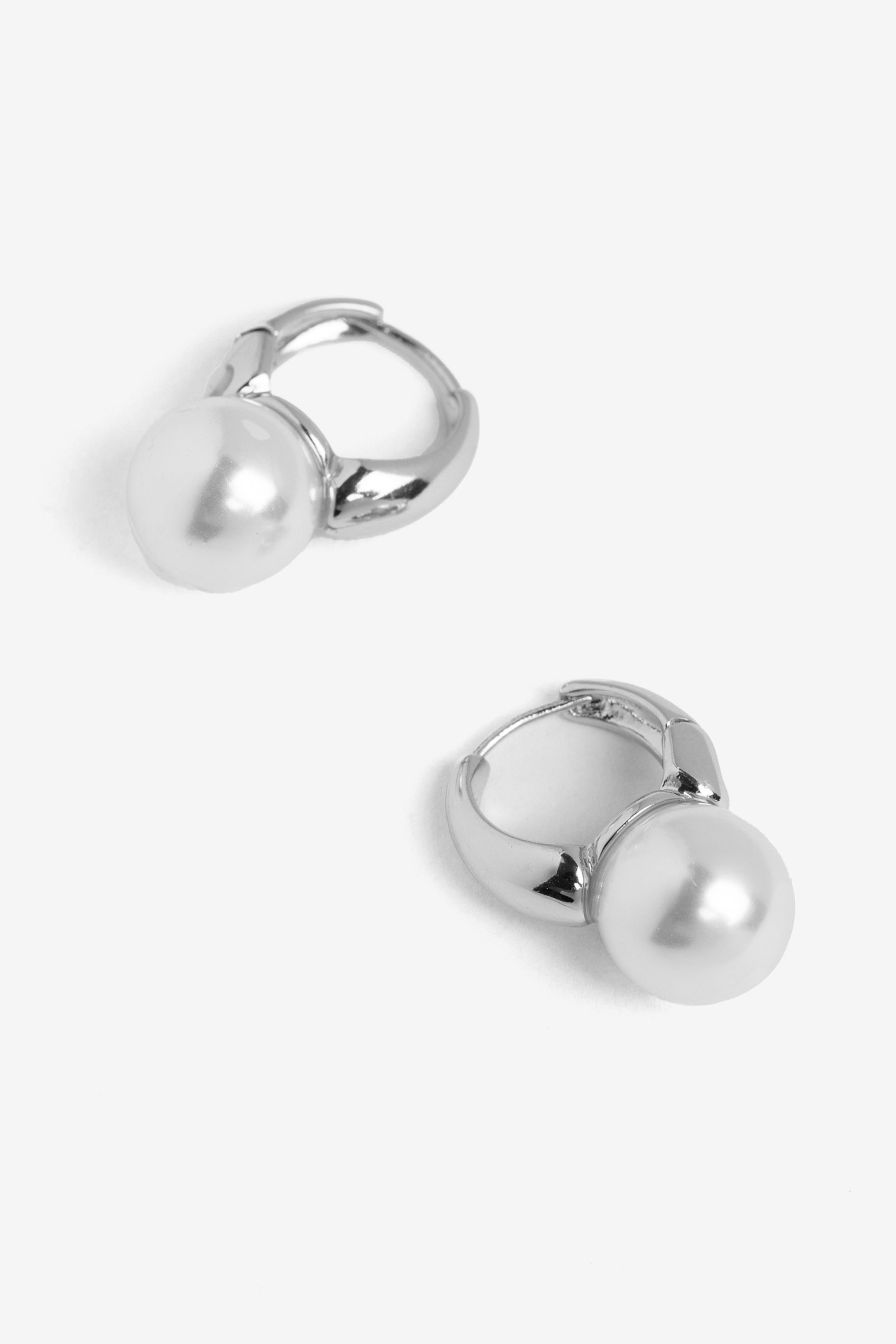 Silver-Tone Hoop Earrings