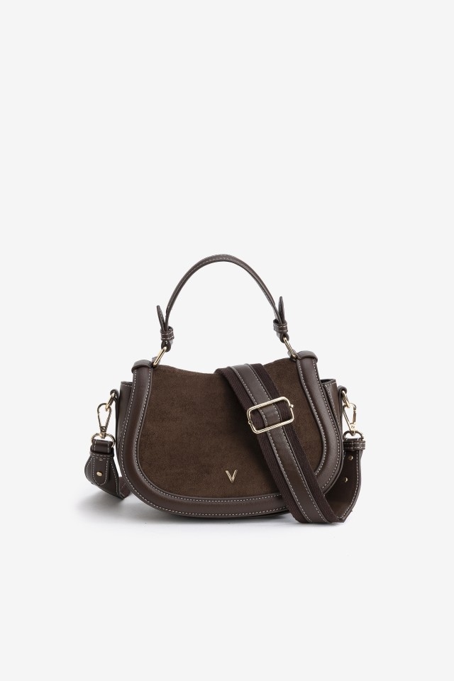 Brown Saddle Shoulder Bag