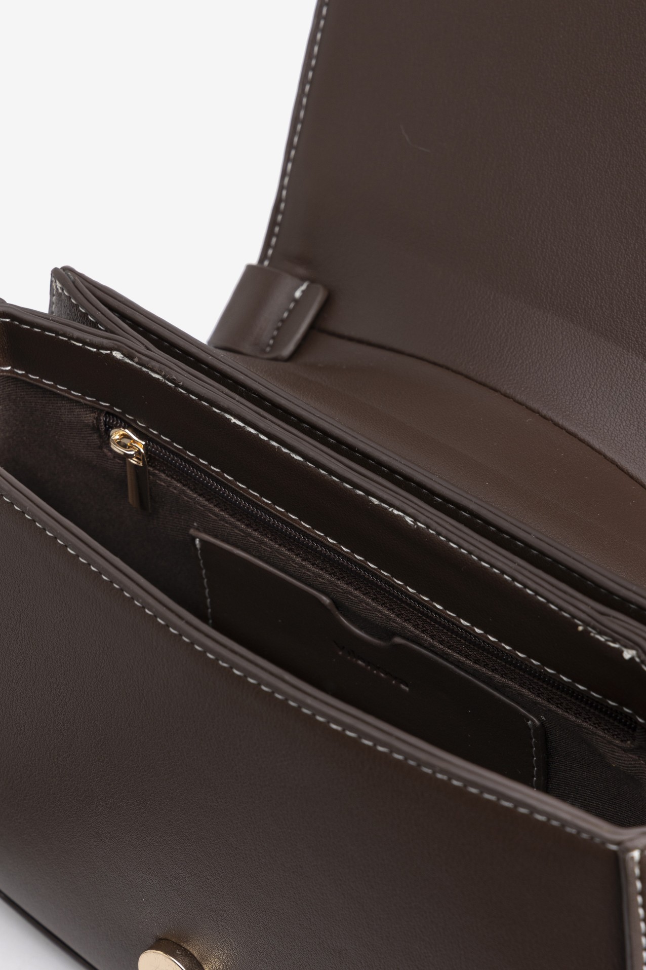 Brown Saddle Shoulder Bag
