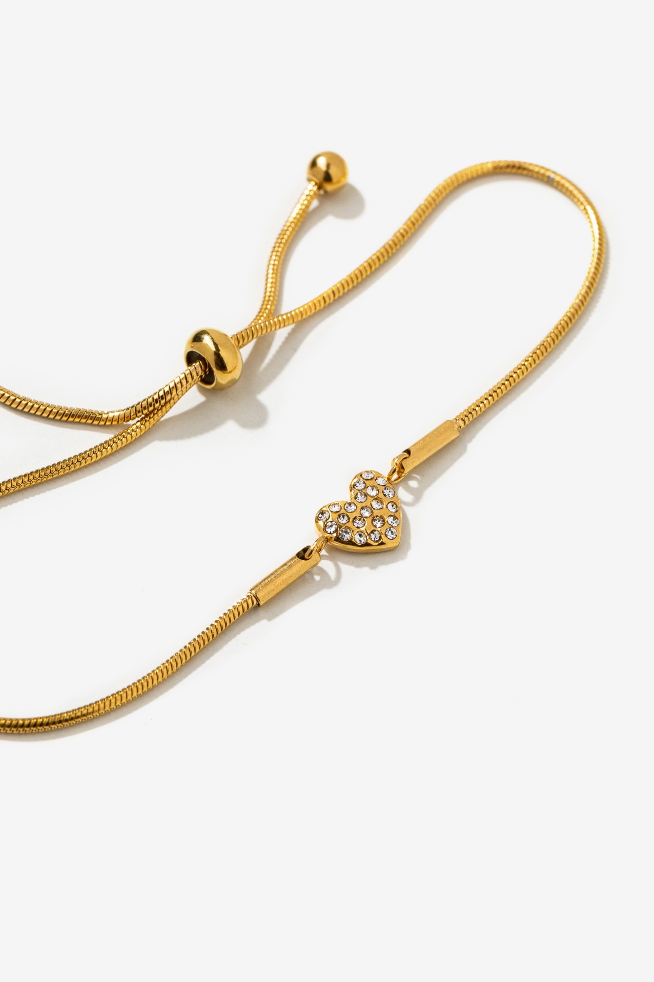 Pulsera de Acero Inoxidable con Coraz�n Brillante