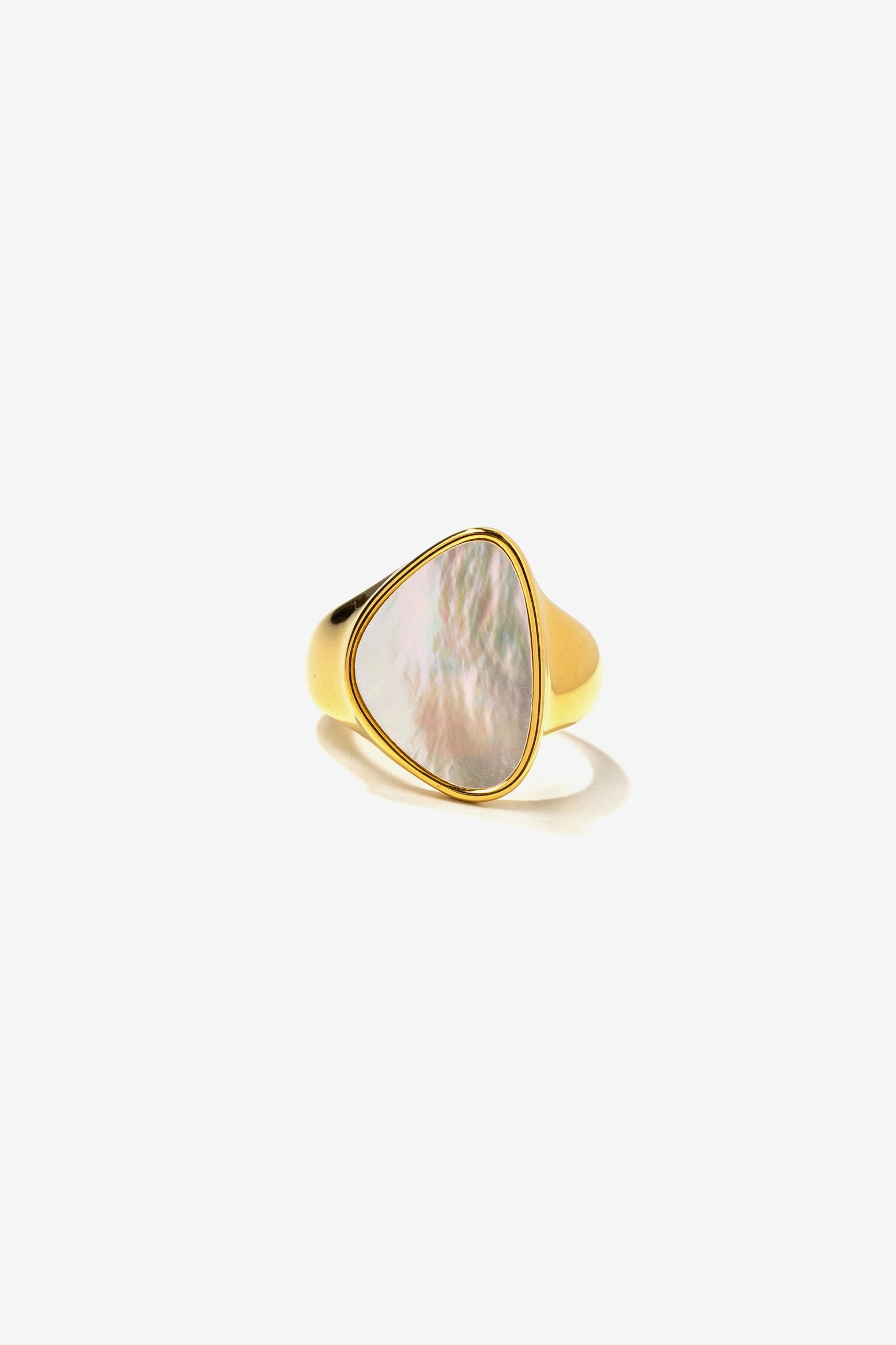 Gold Wide Minimal Ring