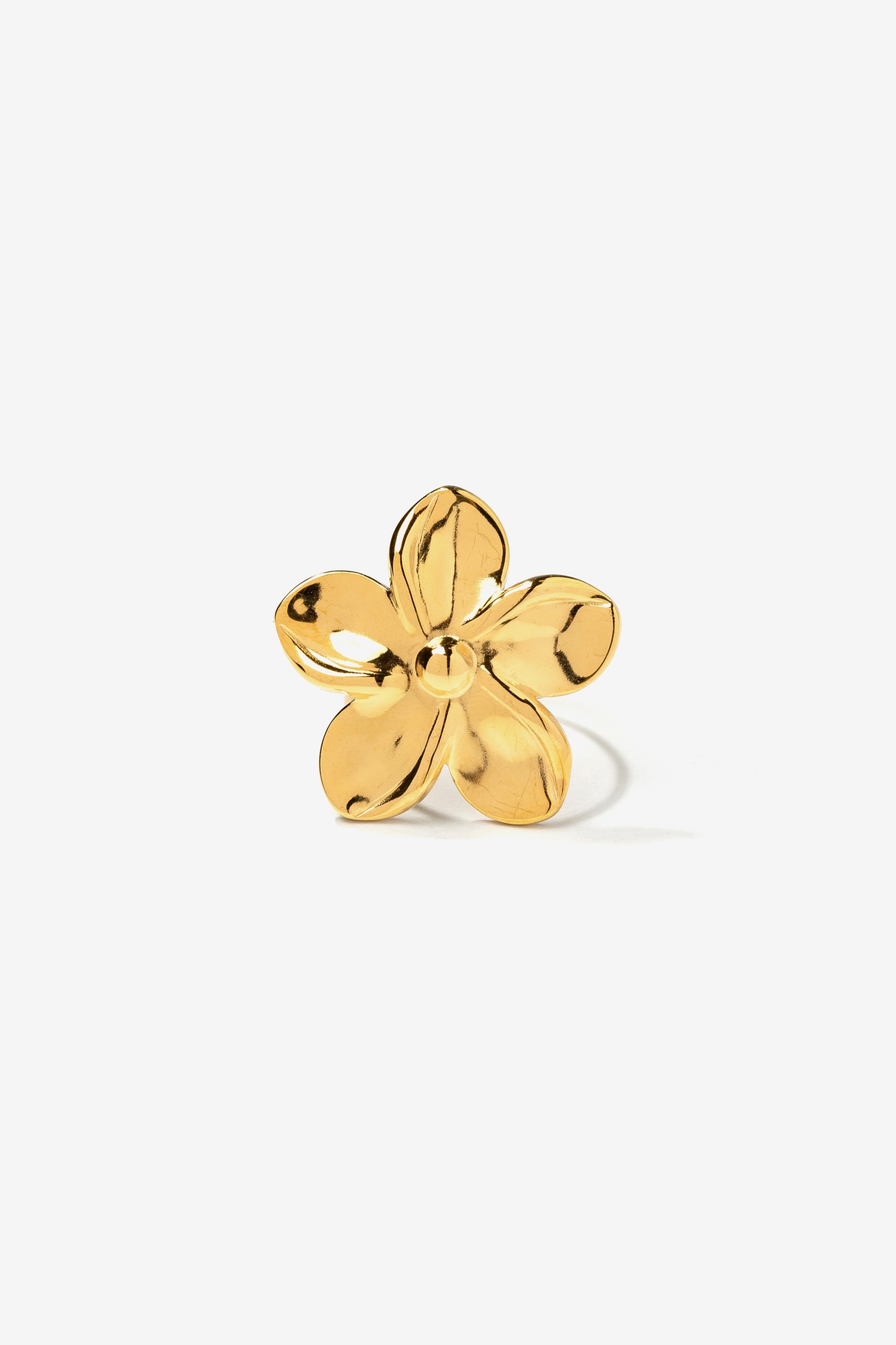 Gold Flower Statement Ring