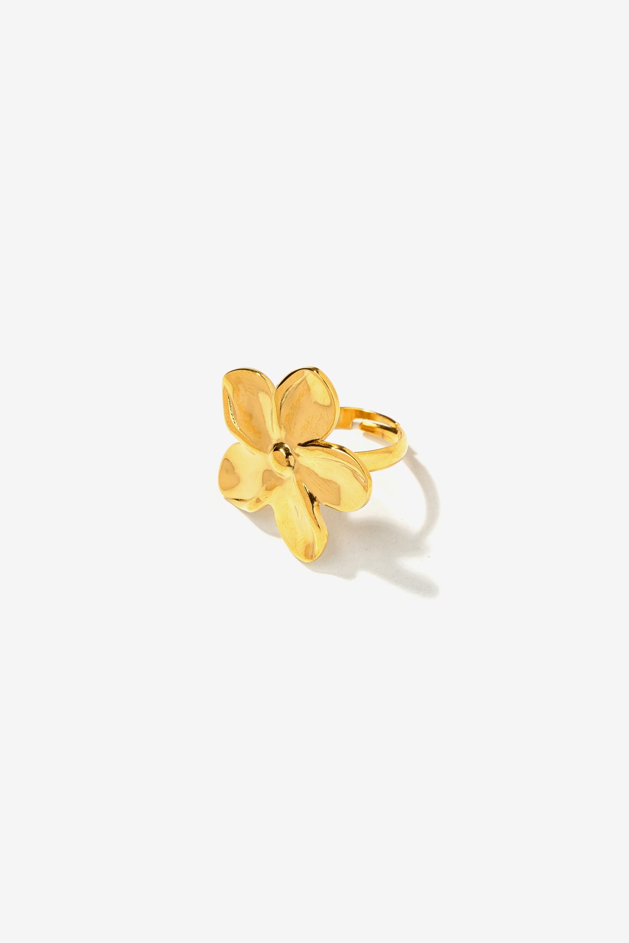 Gold Flower Statement Ring