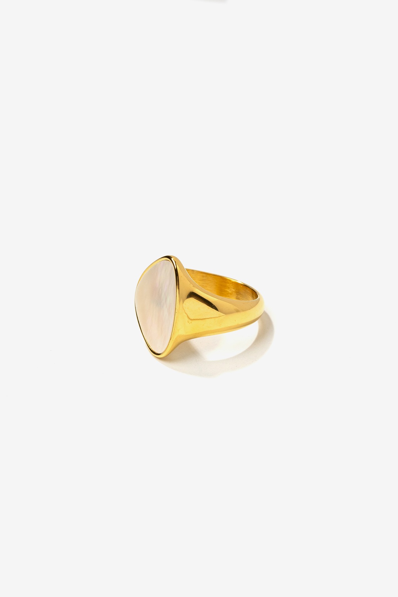 Gold Wide Minimal Ring