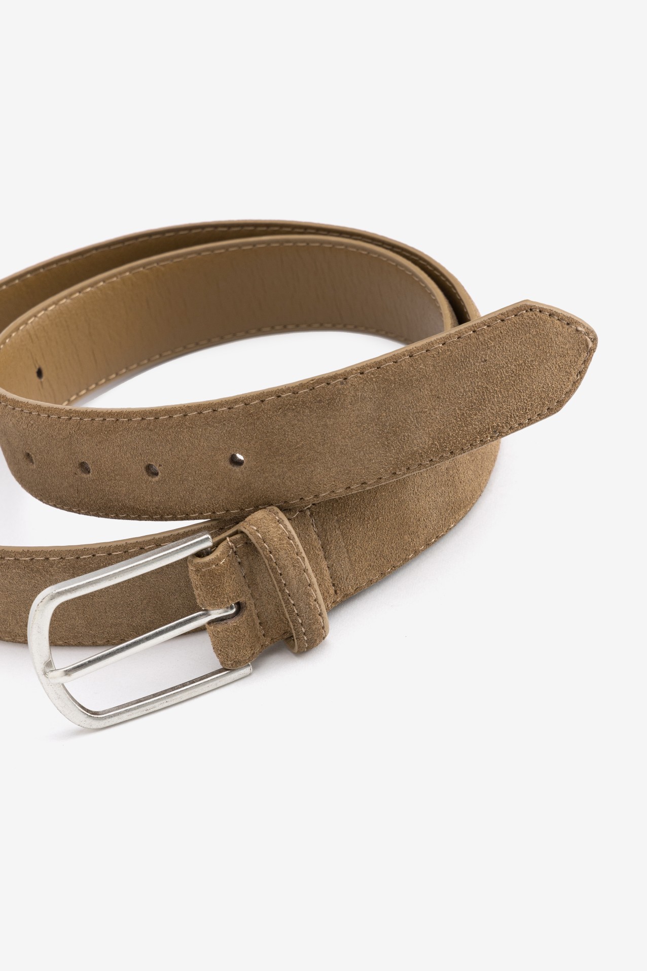 Light Beige Slim Belt