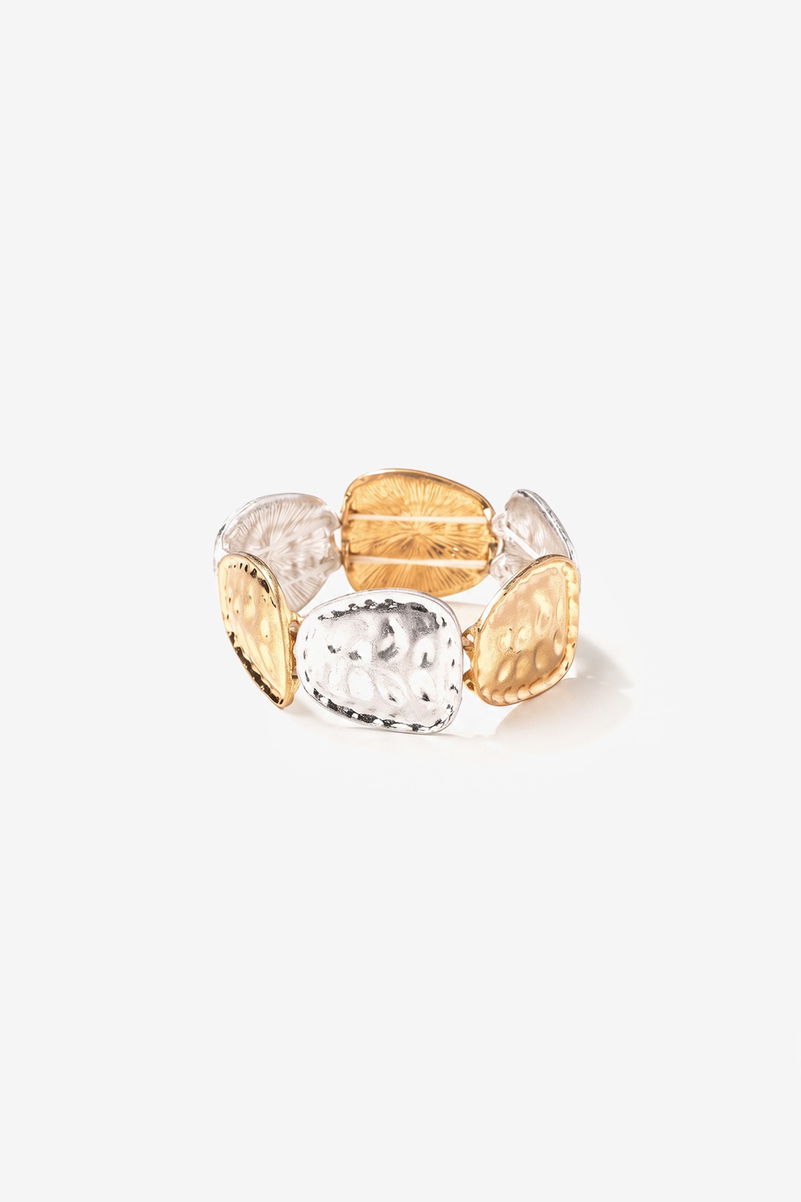 Chunky Gold and Silver Bracelet