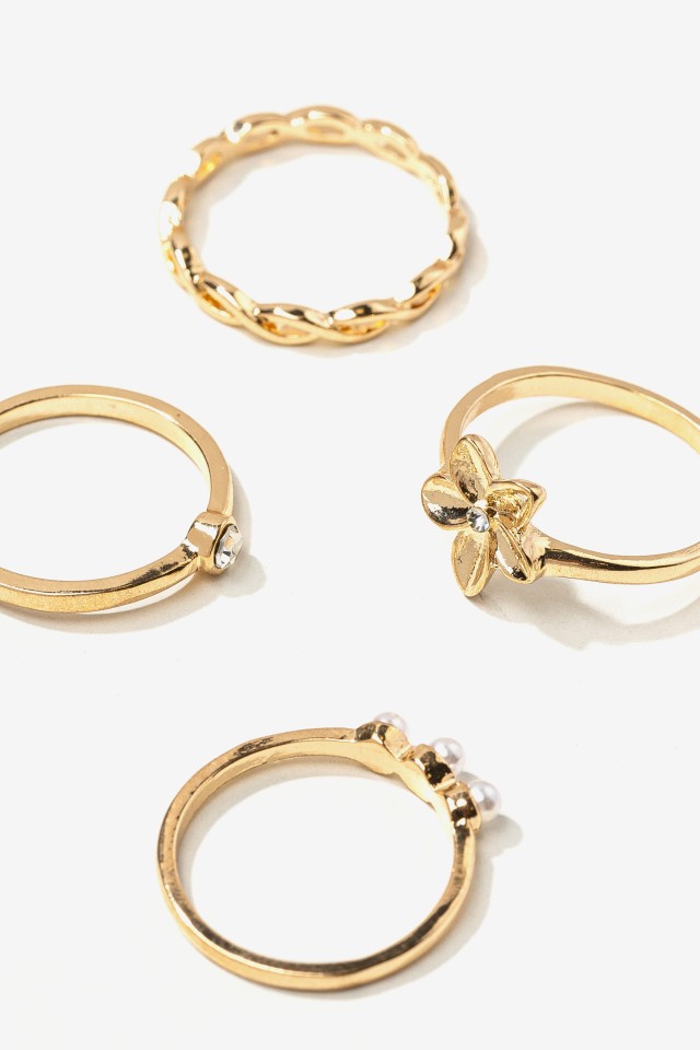 Conjunto anéis dourados Conjunto anéis dourados