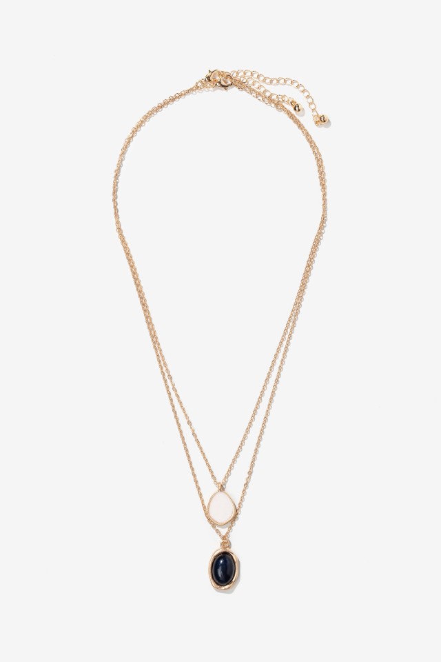 Gold Long Double Necklace