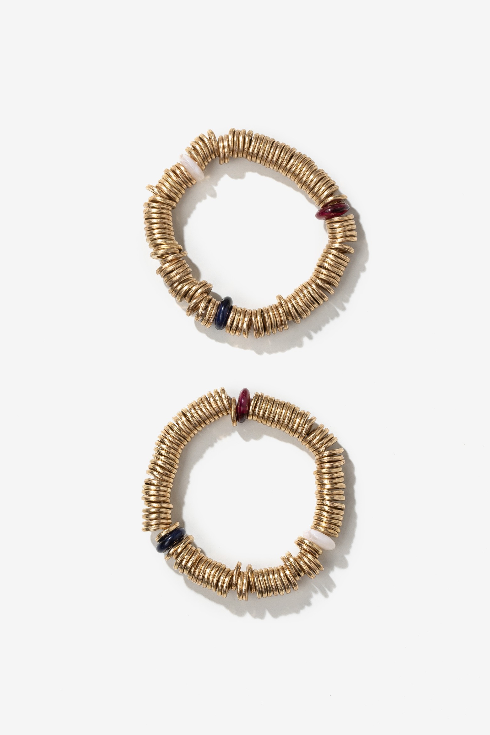 Gold Stacked Bracelet Set