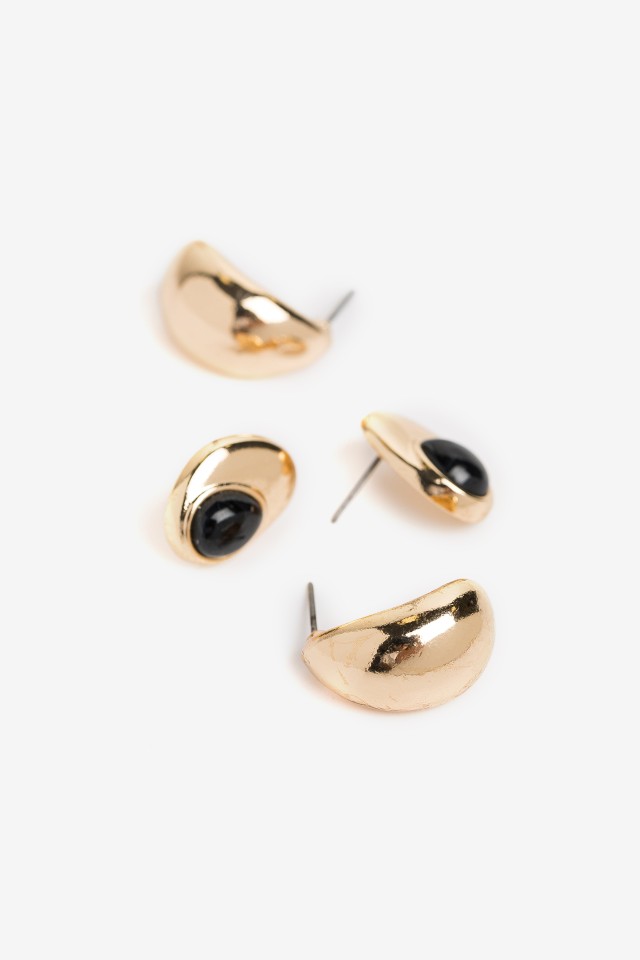 Pendientes dorados minimalistas Pendientes dorados minimalistas