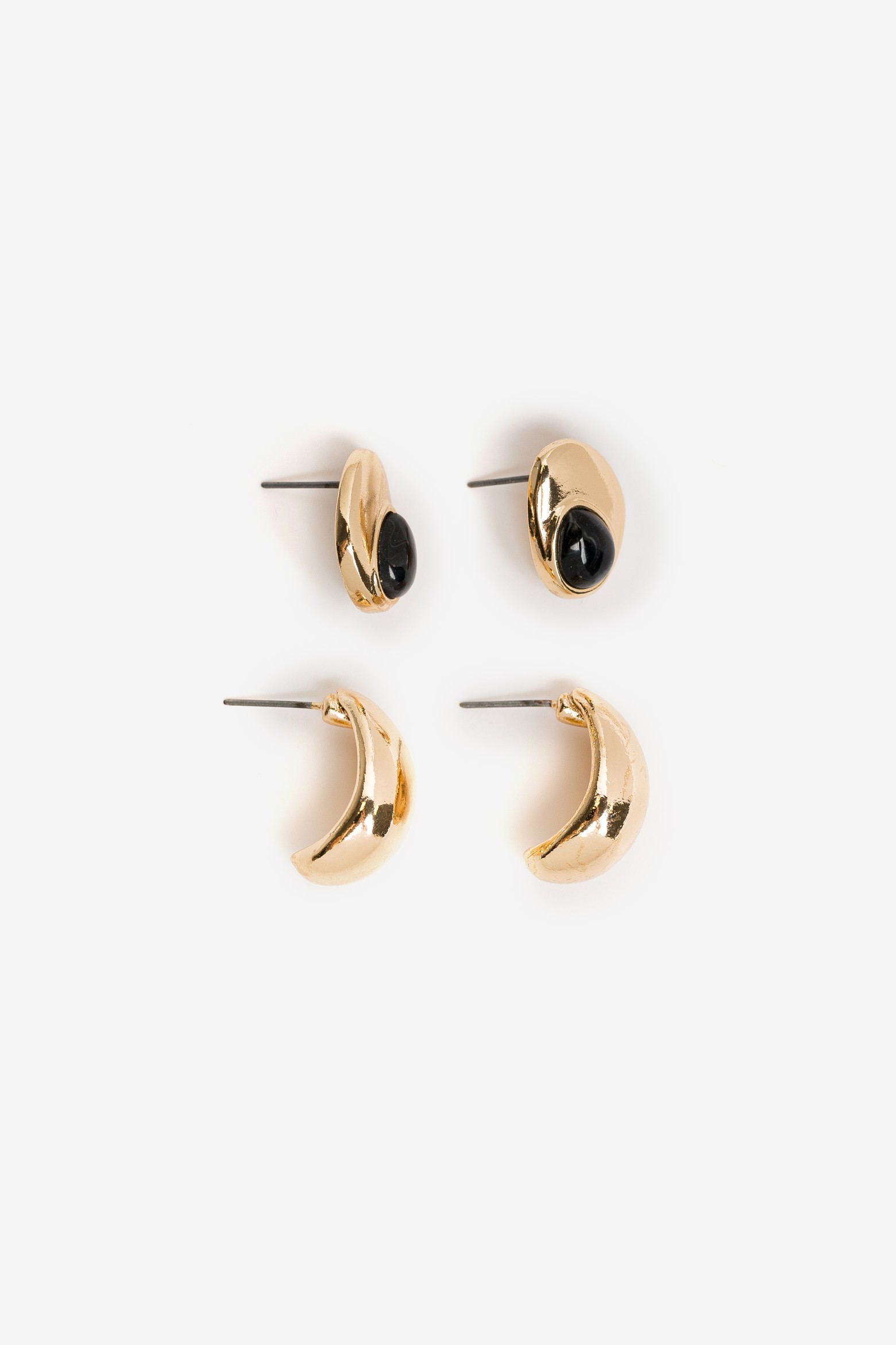 Set of Gold-Tone Earrings
