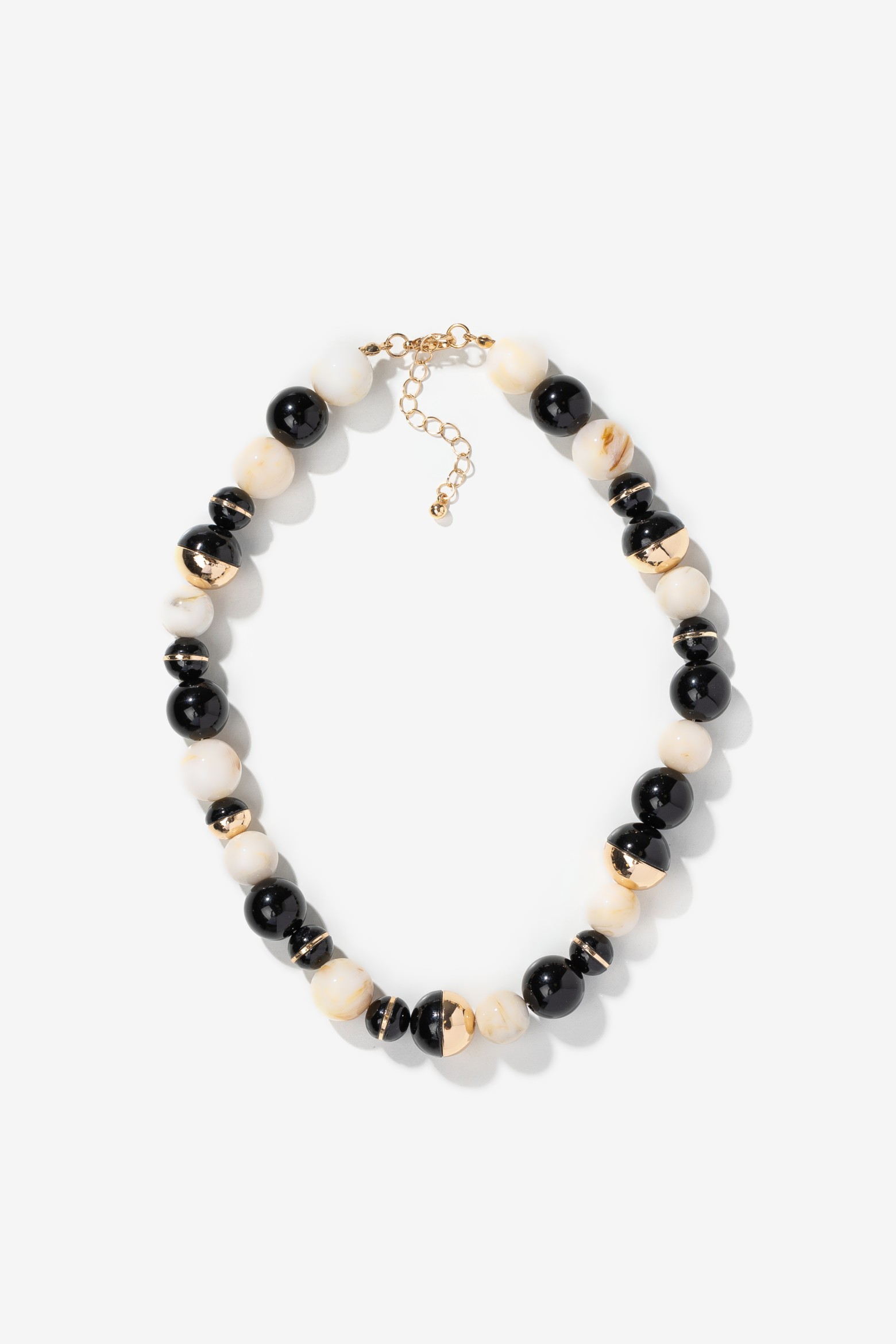 Chunky Gold Bead Necklace