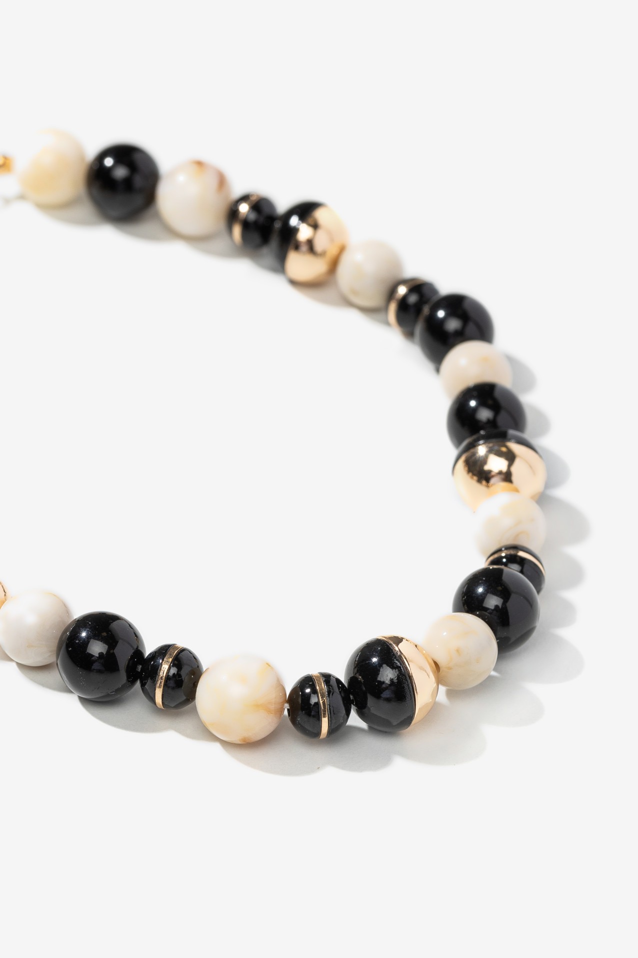 Chunky Gold Bead Necklace