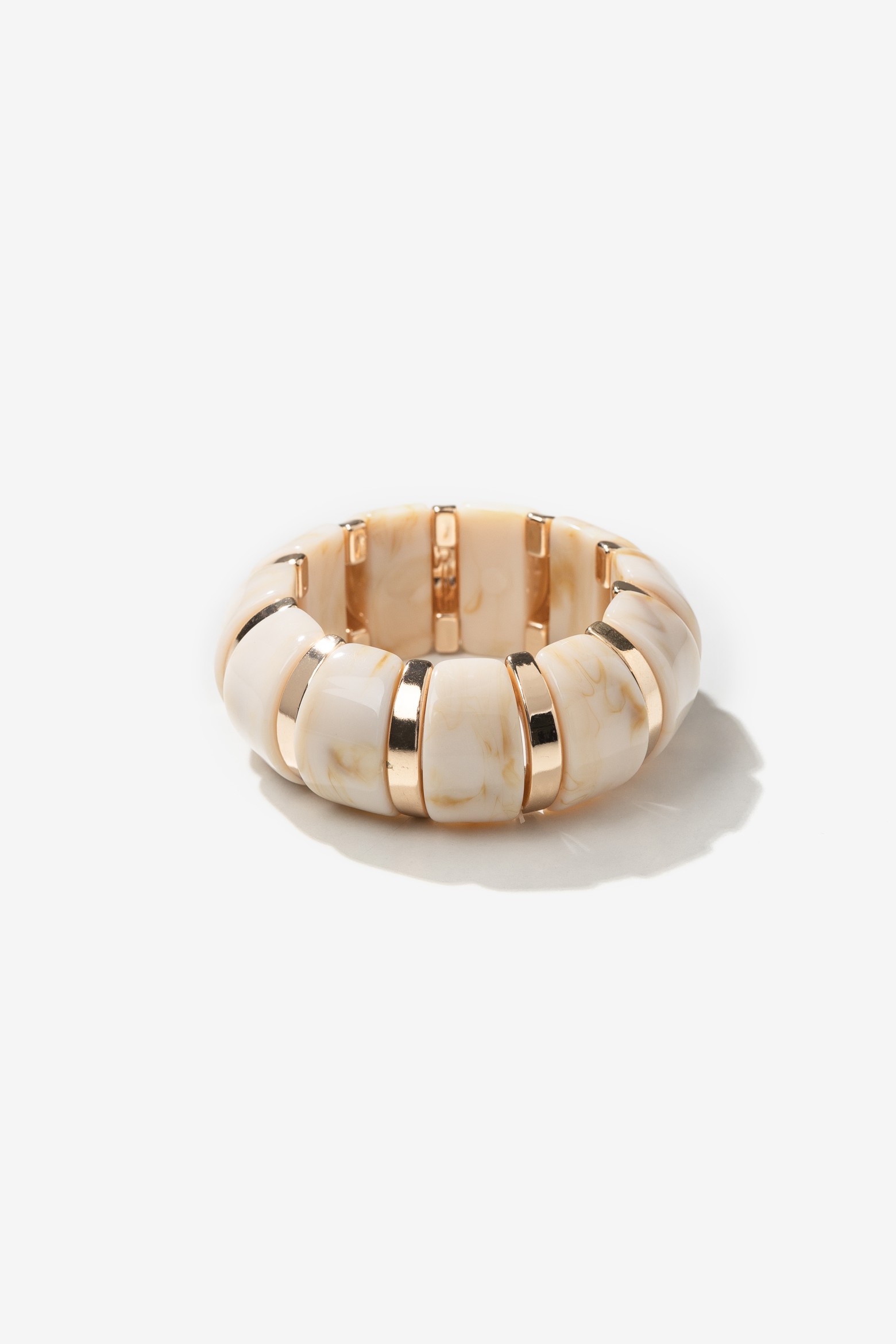 Chunky Marbled Gold Bracelet