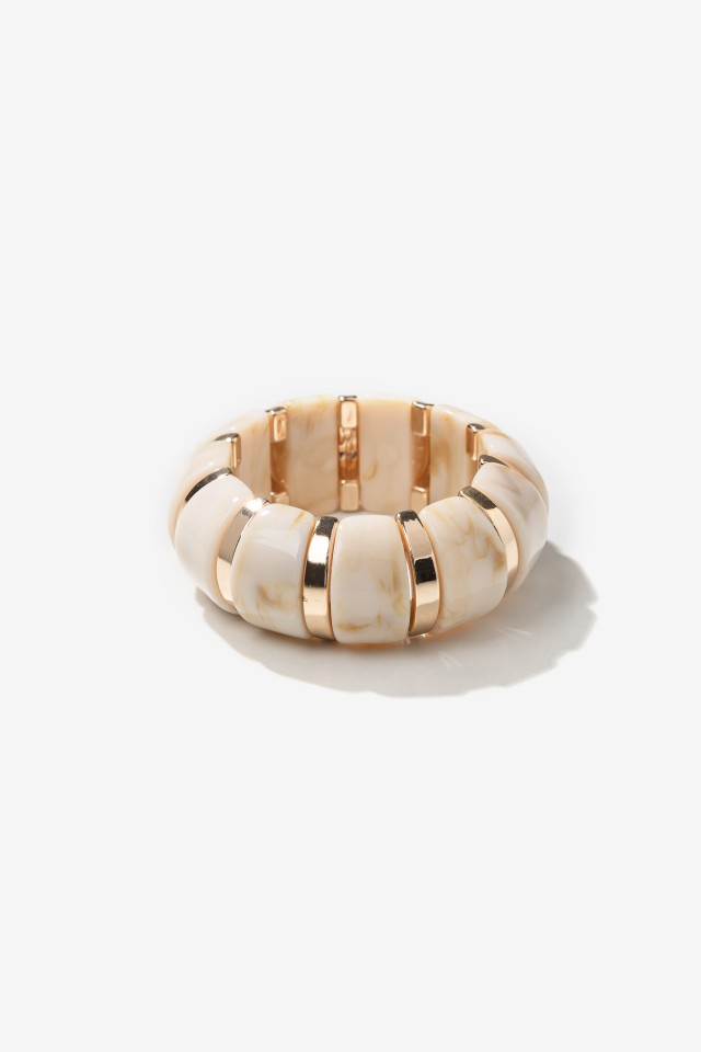 Chunky Marbled Gold Bracelet