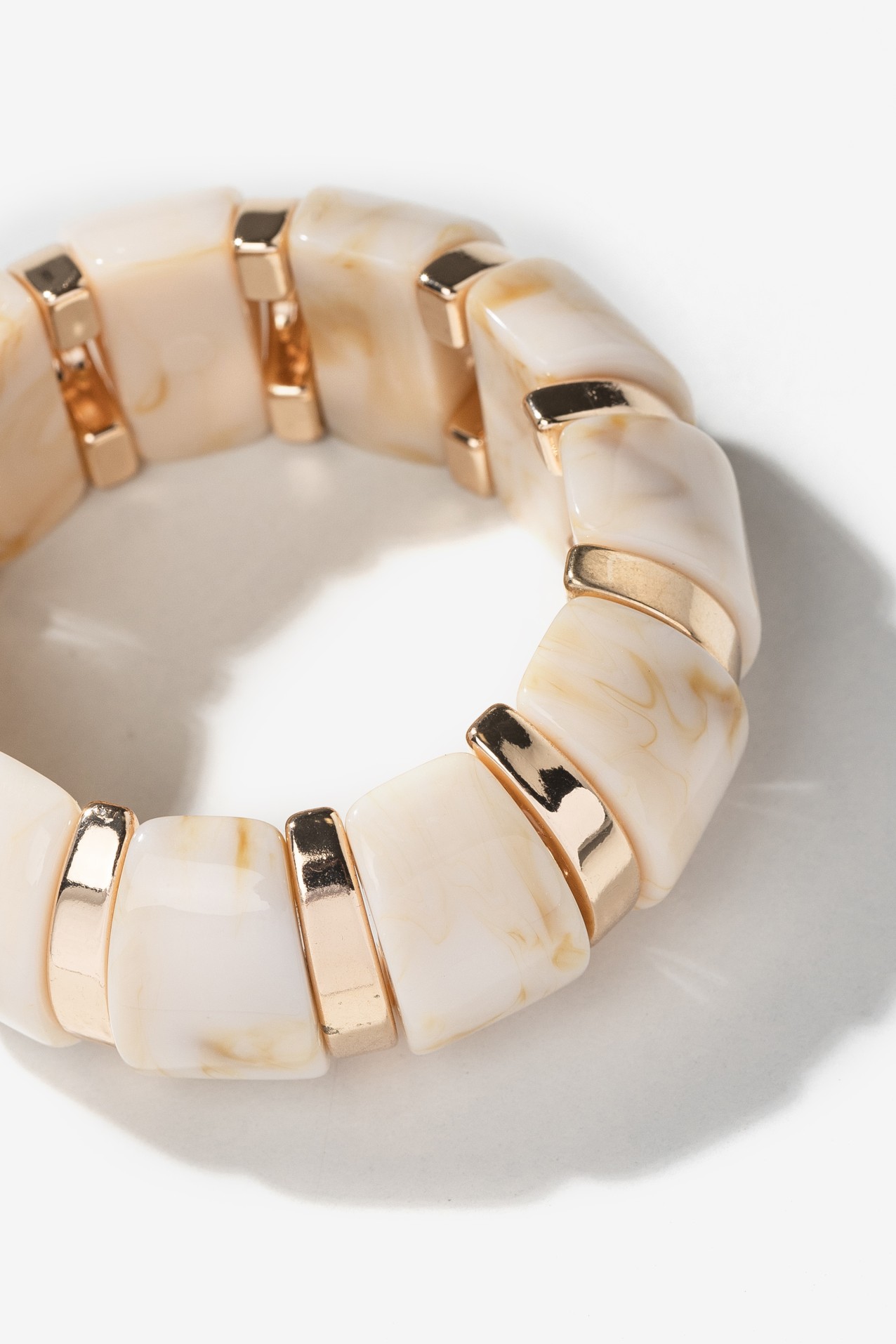 Chunky Marbled Gold Bracelet