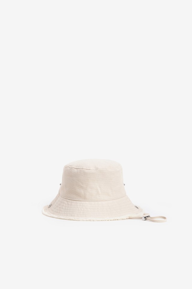 Raw-Edge Bucket Hat