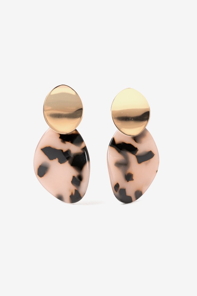 Pink Modern Minimal Earrings