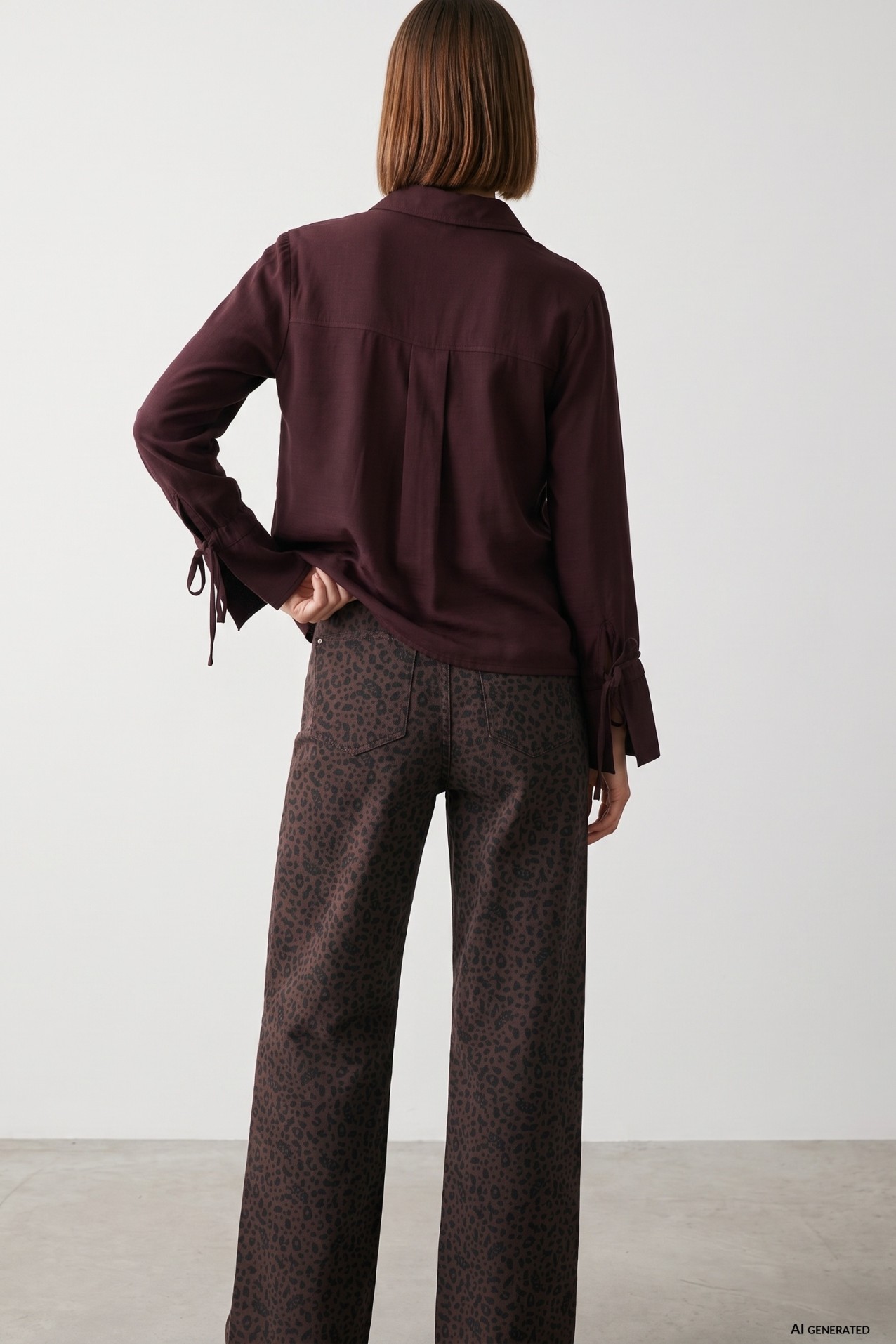 Loose Dark Wine Shirt
