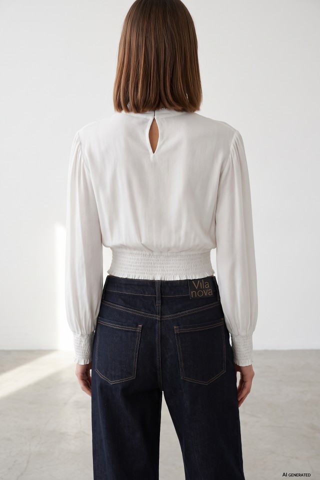 Beige Lace Detail Blouse Beige Lace Detail Blouse