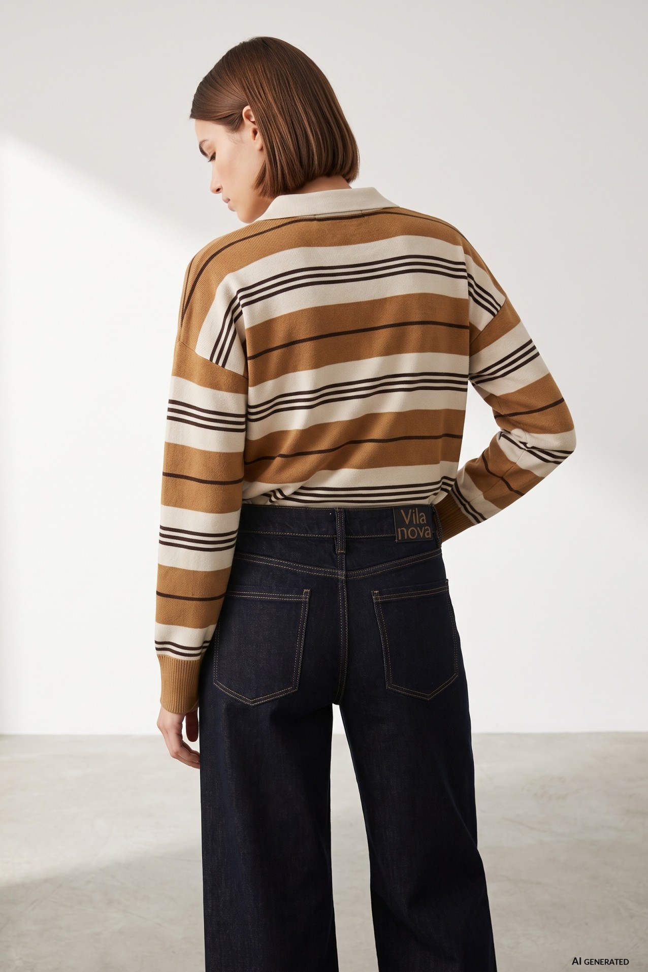Striped Relaxed Knit Sweater