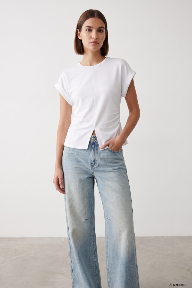 White Slim Fit T-shirt