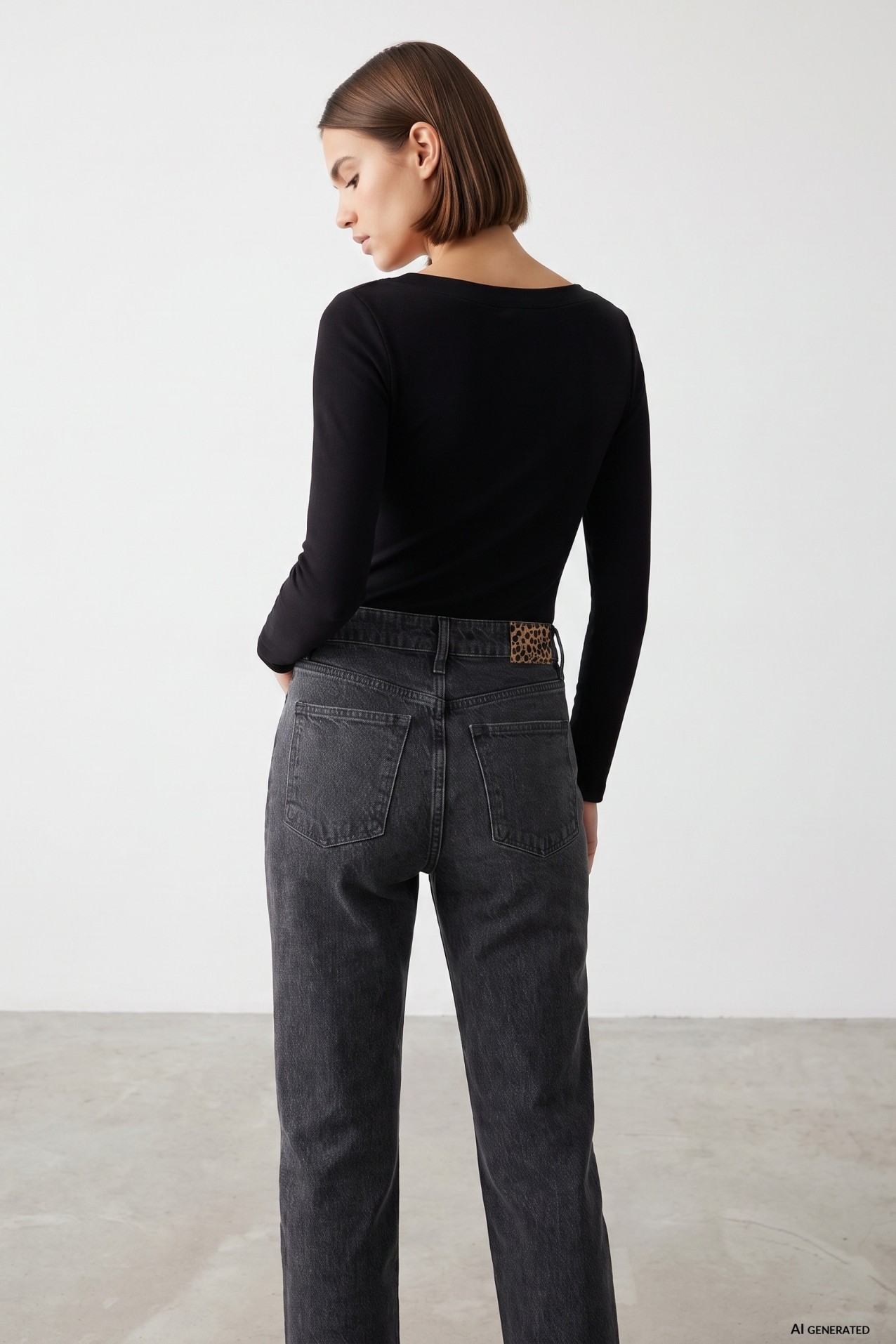 Black Slim Fit Long Sleeve