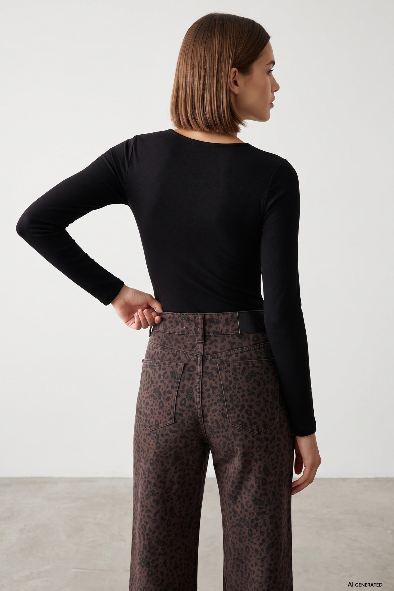 Minimalist Black Long Sleeve Bodysuit