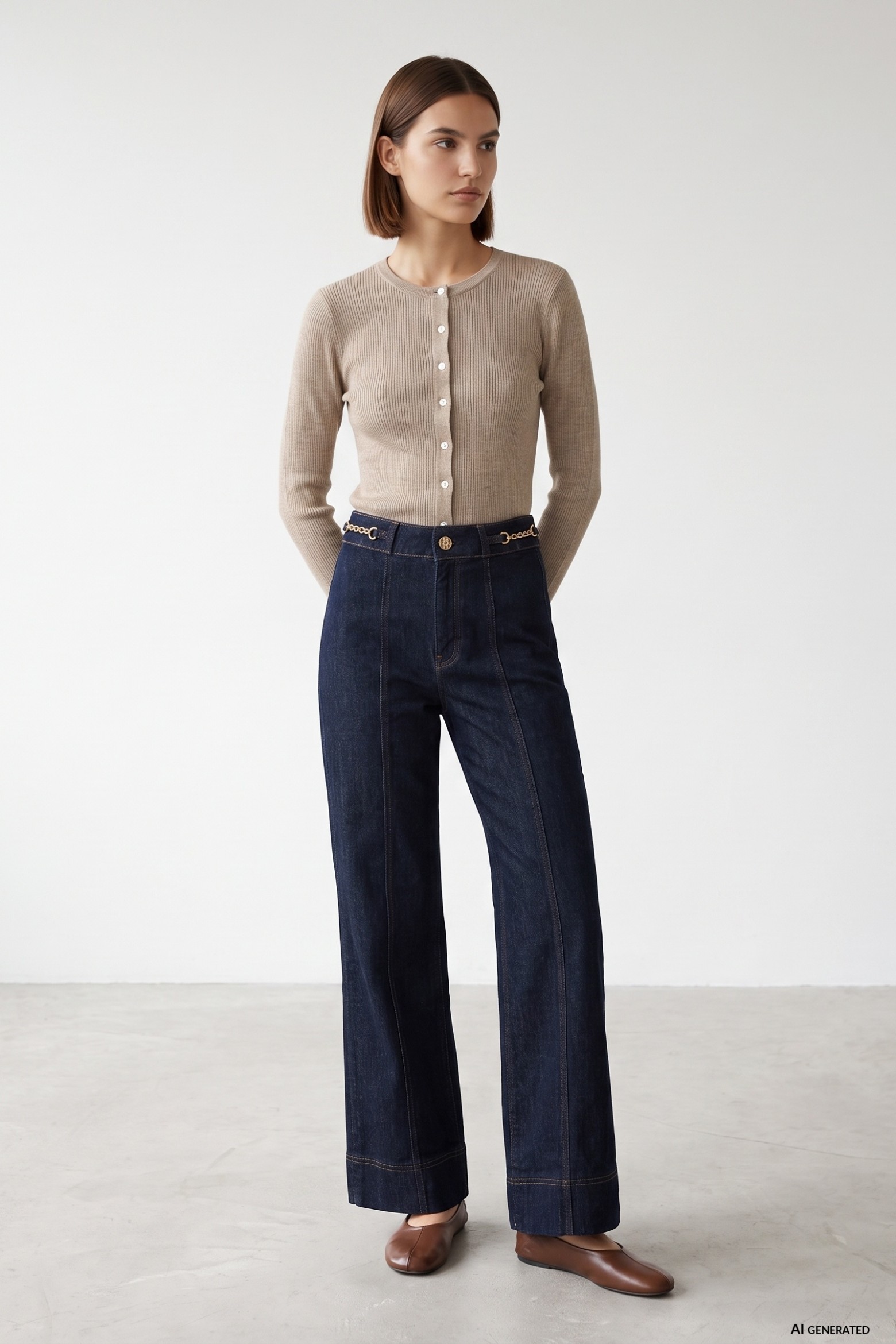 Marine Wide-Leg Jeans