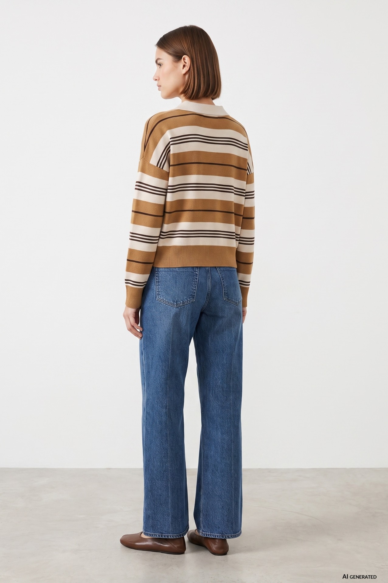 Straight Wide Leg Jeans