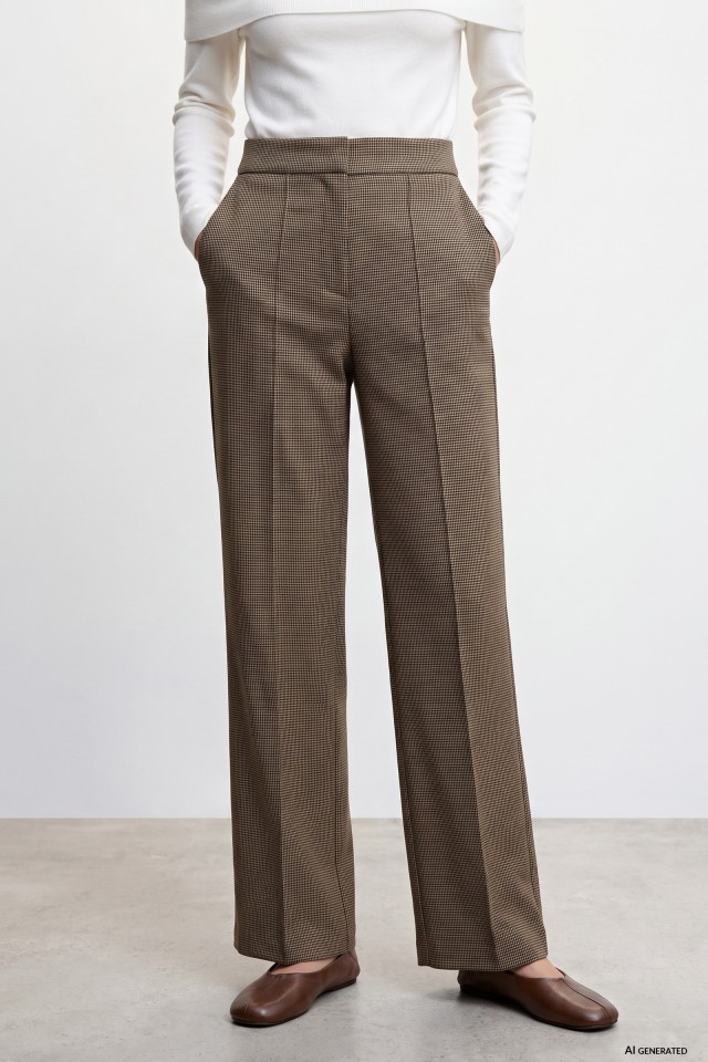Brown Wide Leg Trousers Brown Wide Leg Trousers