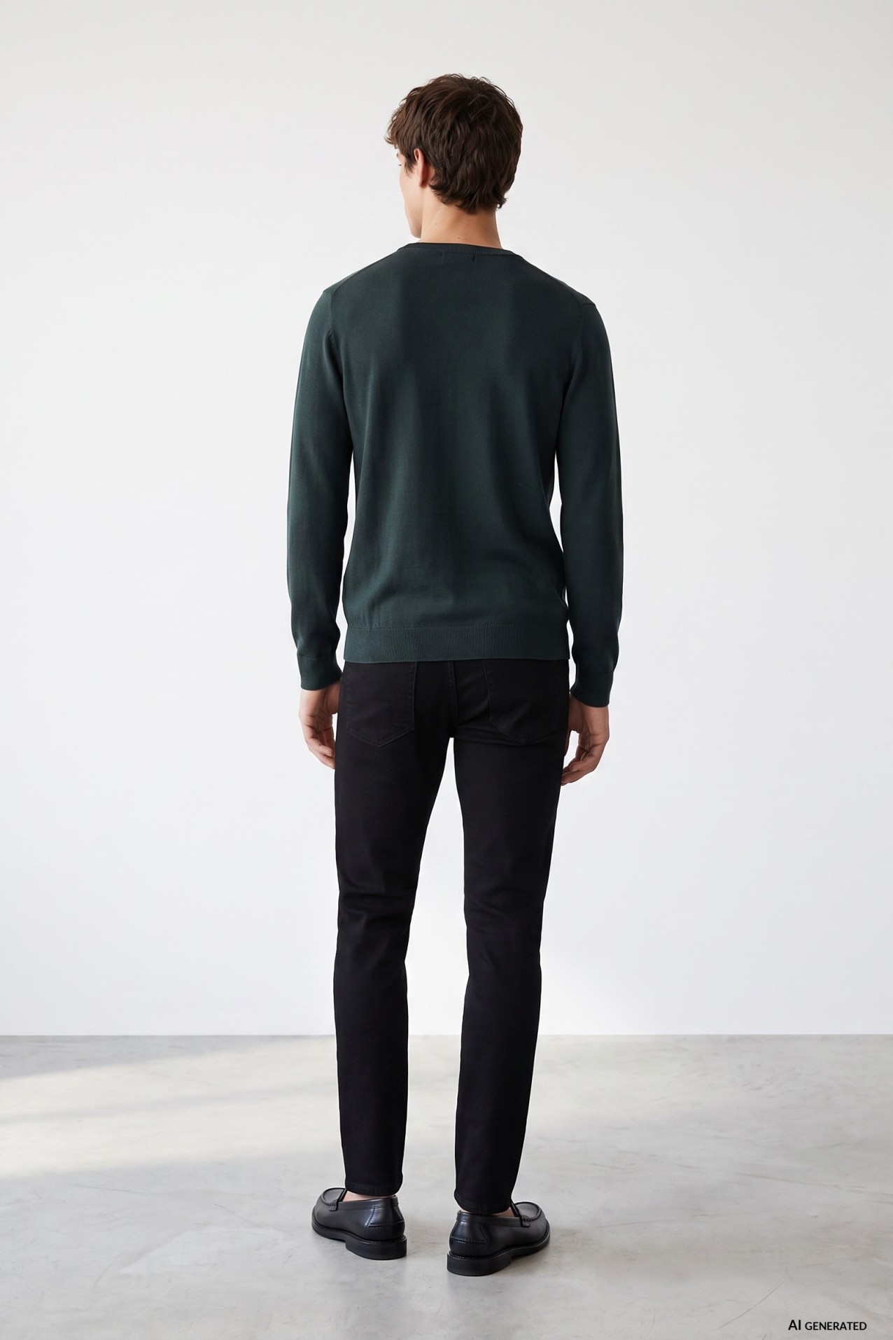 Black Tapered Fit Jeans