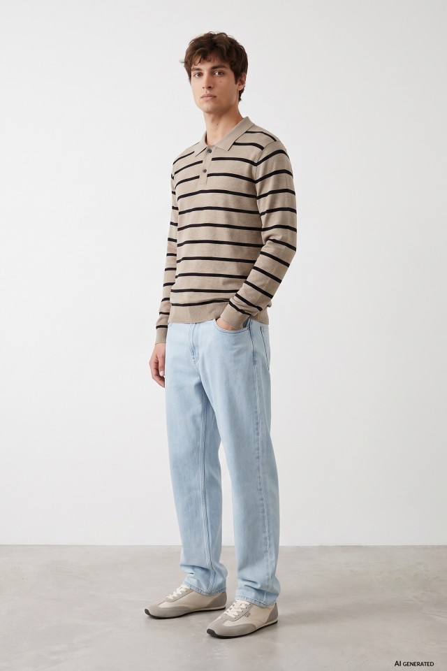 Light Blue Straight Jeans
