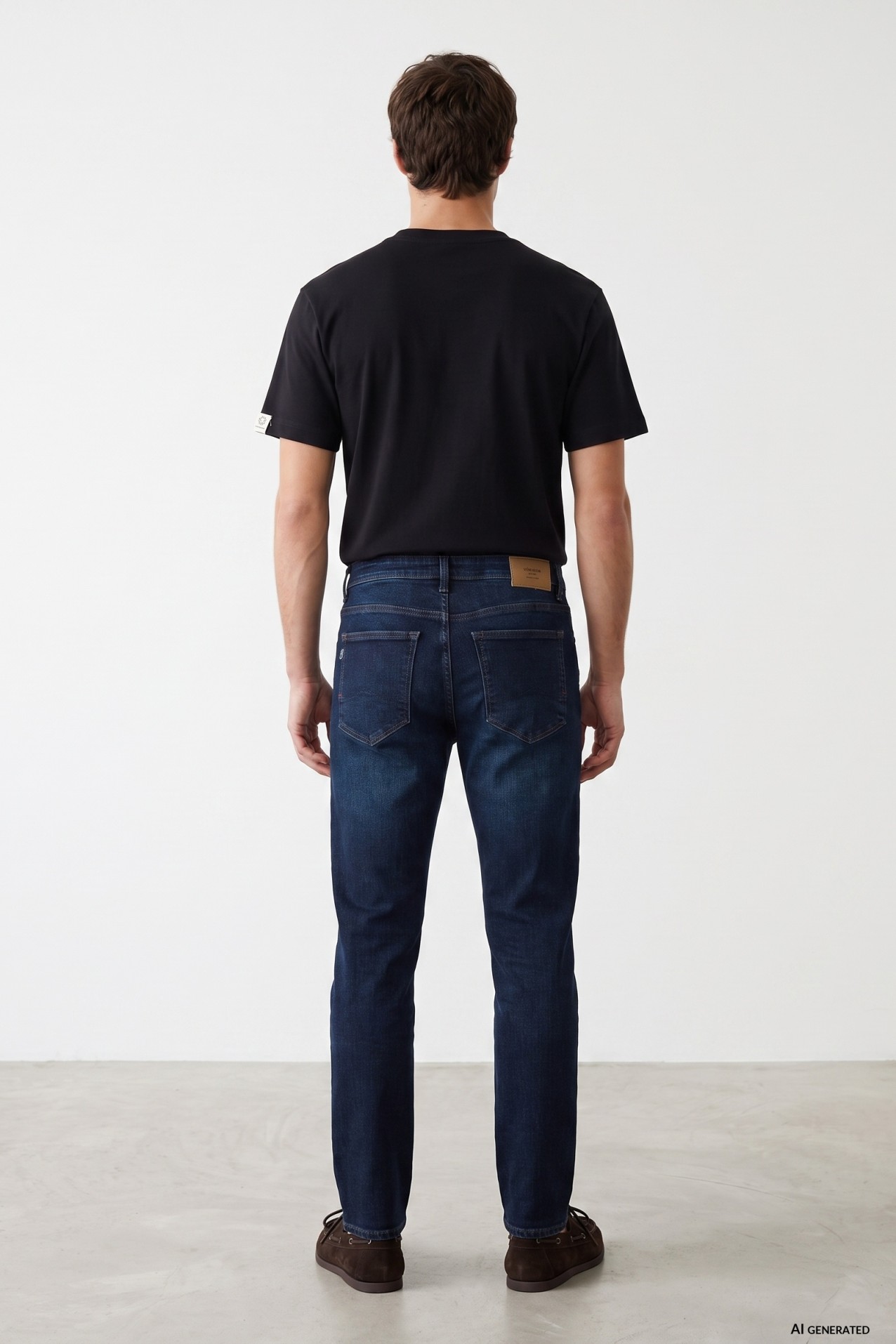 Dark Blue Straight Jeans