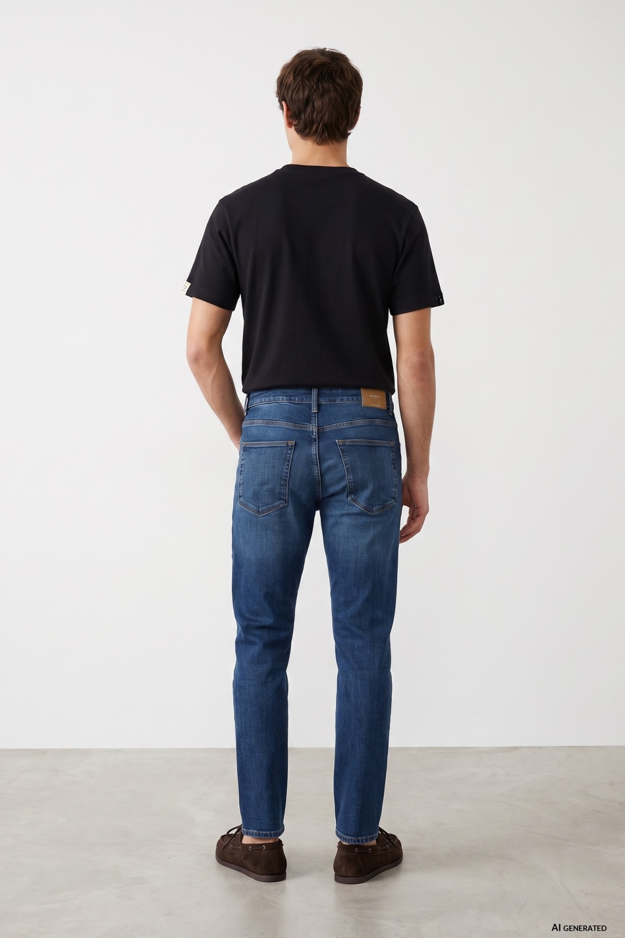 Dark Blue Tapered Jeans