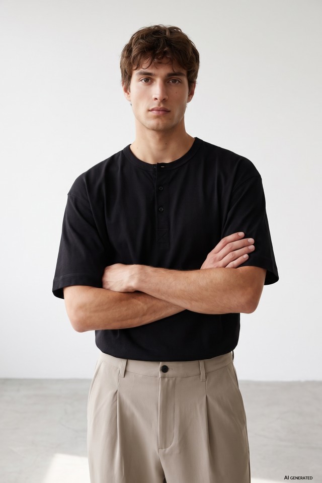 Black Relaxed Fit T-shirt