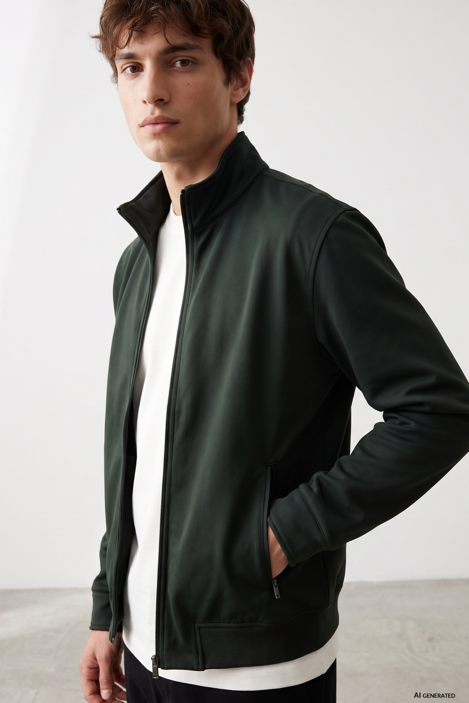 Dark Green Short Jacket