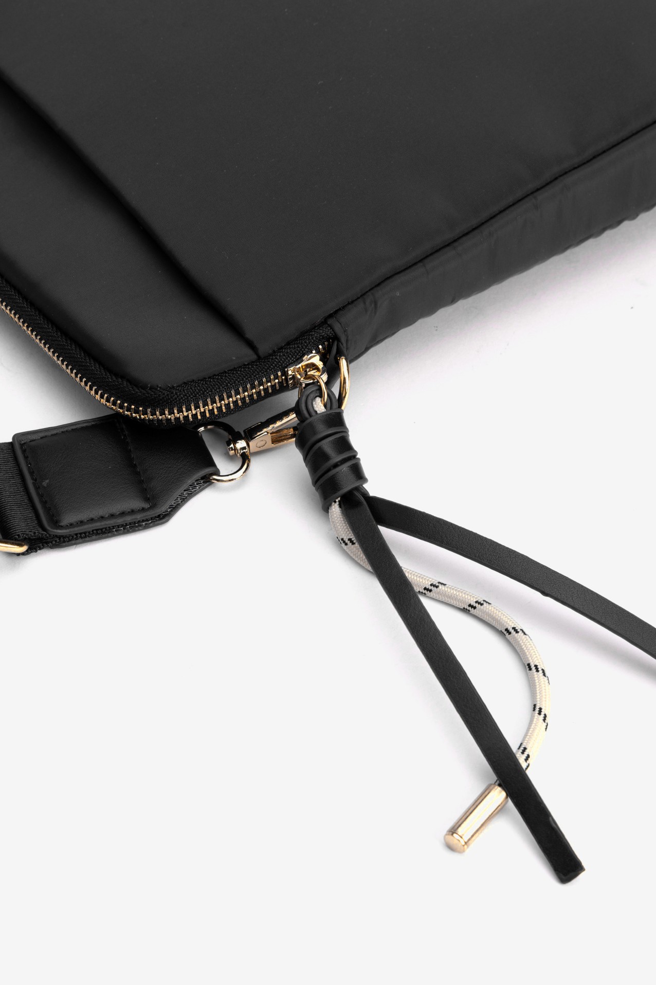 Black Wallet with Strap