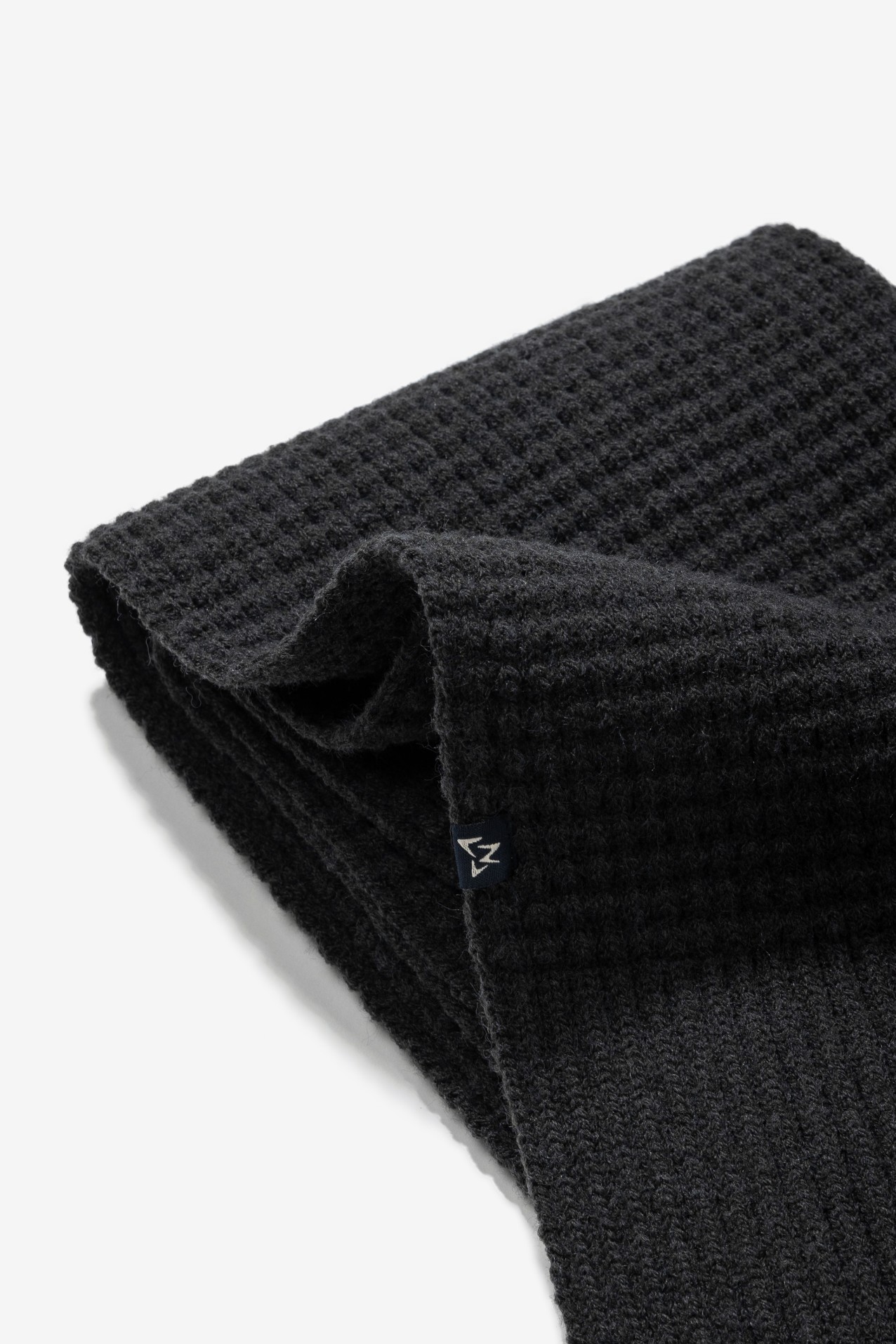 Dark Grey Knitted Scarf