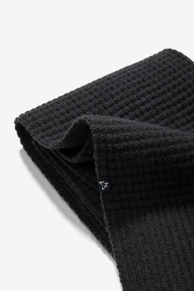 Dark Grey Knitted Scarf Dark Grey Knitted Scarf