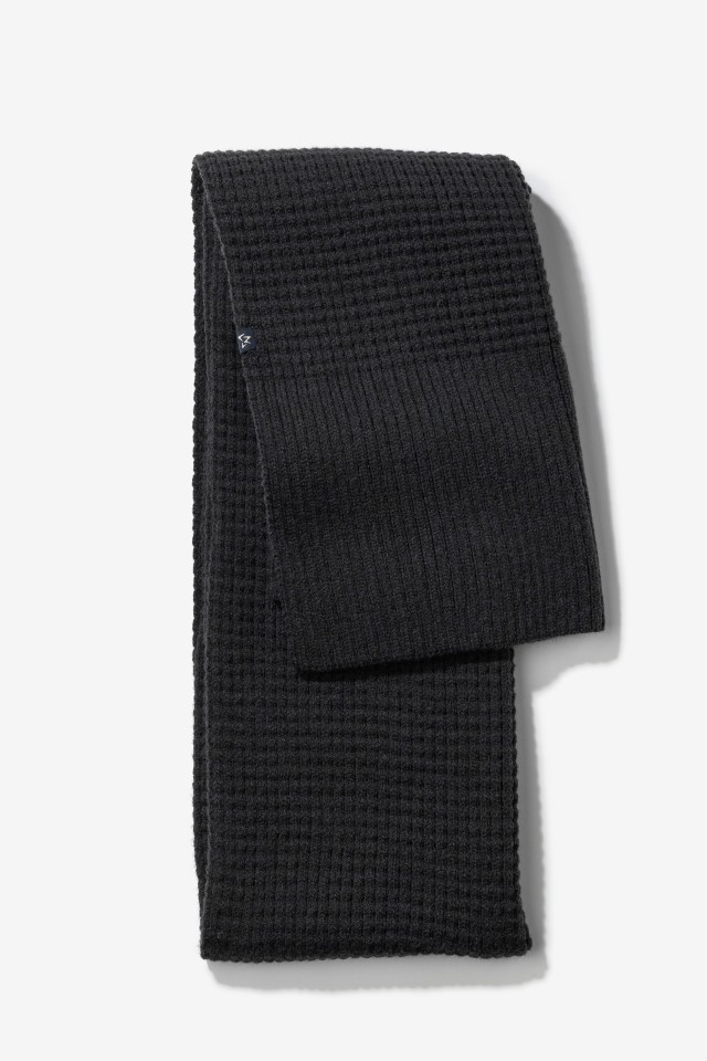 Dark Grey Knitted Scarf