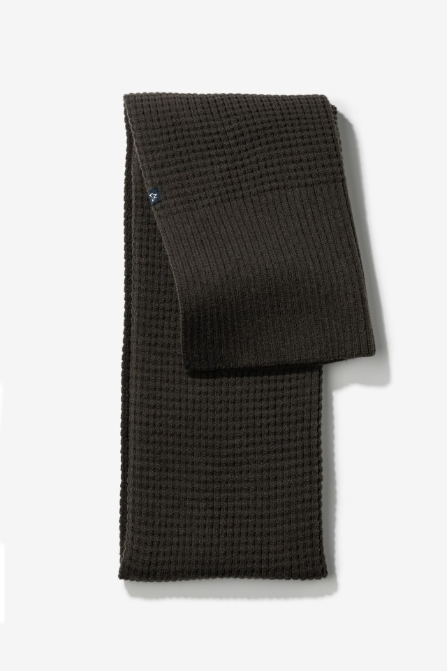 Chocolate Knit Scarf