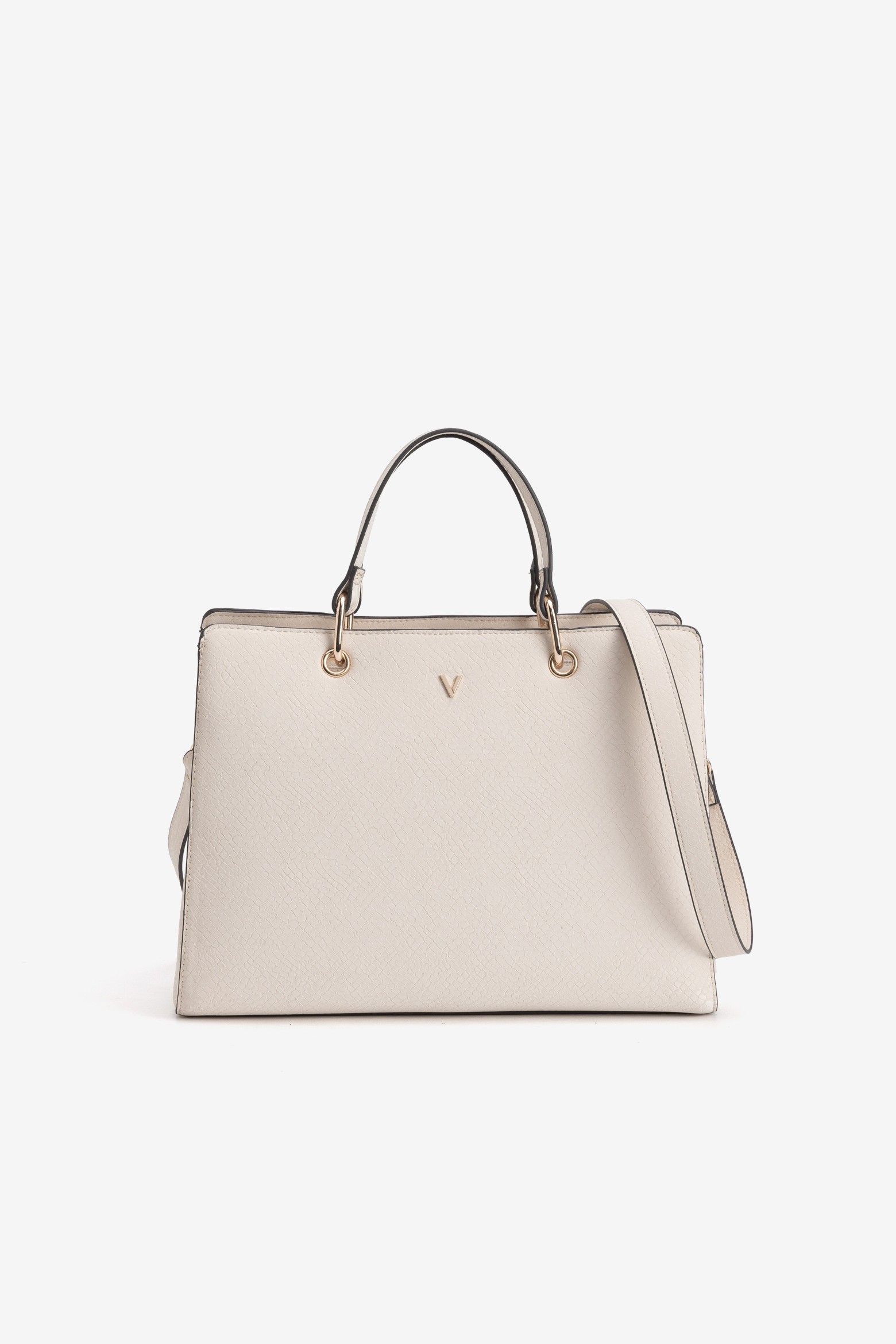Bolso beige estructurado
